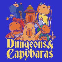 Dungeons & Capybaras Funny Capybara Lover Button