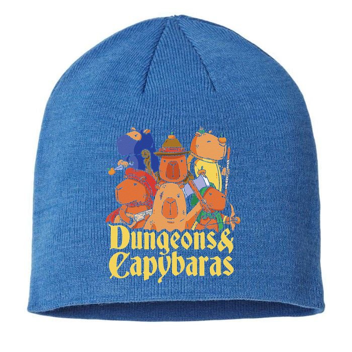 Dungeons & Capybaras Funny Capybara Lover Sustainable Beanie