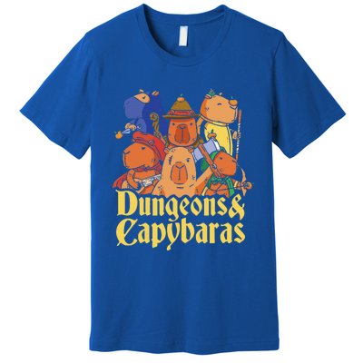 Dungeons & Capybaras Funny Capybara Lover Premium T-Shirt