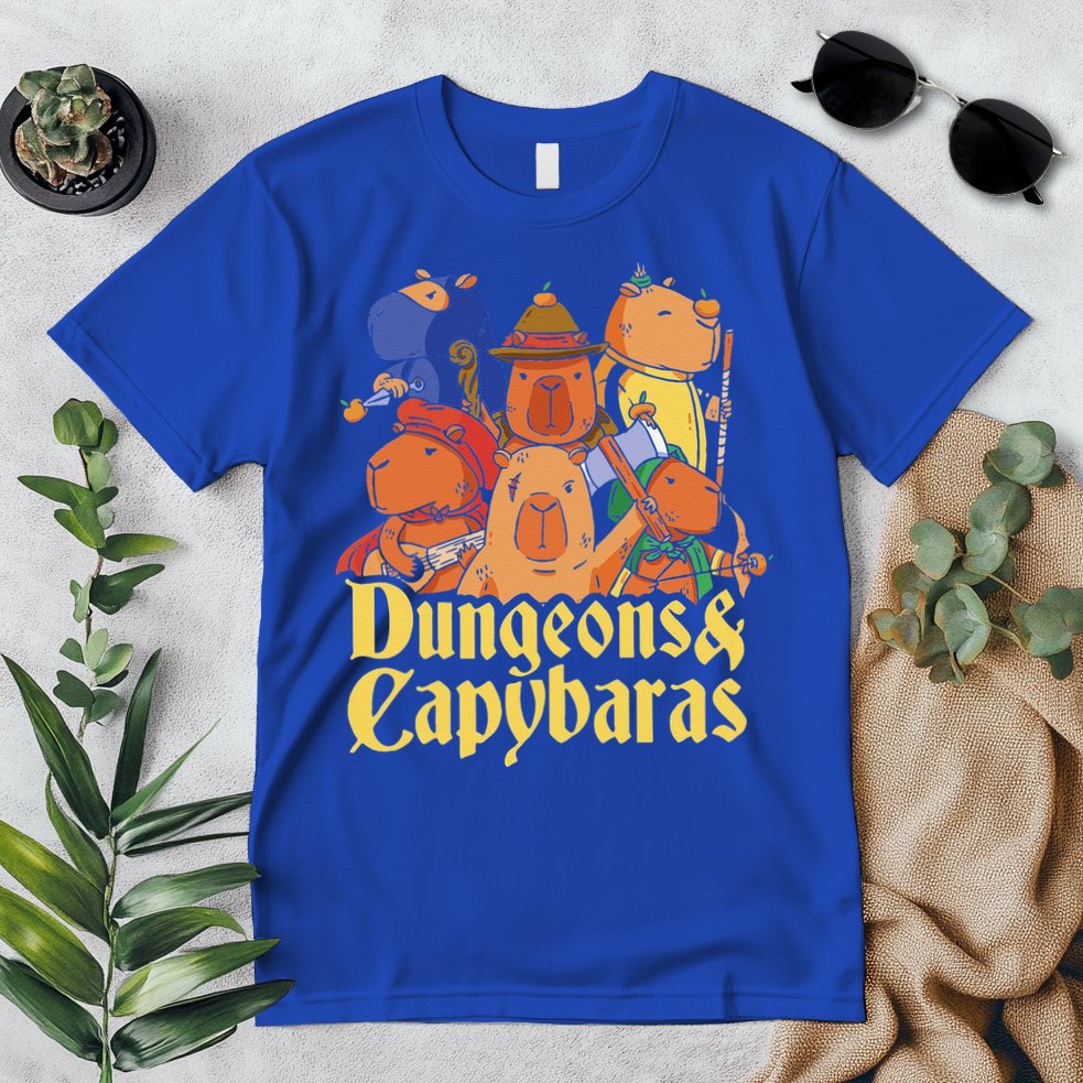 Dungeons & Capybaras Funny Capybara Lover Premium T-Shirt