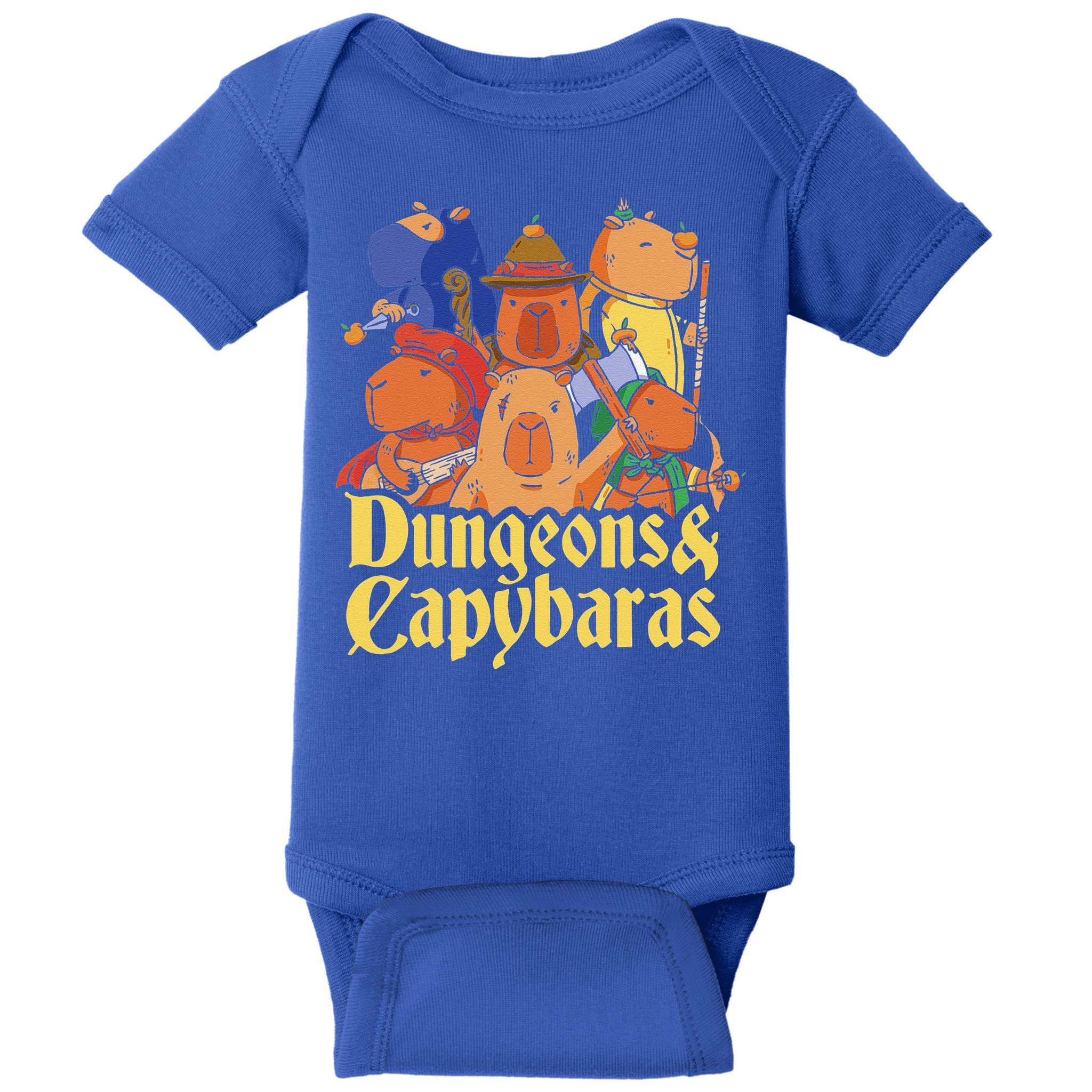 Dungeons & Capybaras Funny Capybara Lover Baby Bodysuit