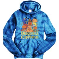 Dungeons & Capybaras Funny Capybara Lover Tie Dye Hoodie