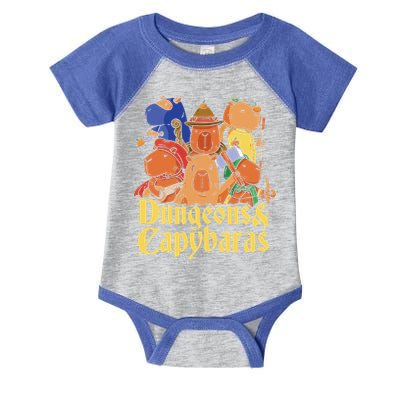 Dungeons & Capybaras Funny Capybara Lover Infant Baby Jersey Bodysuit