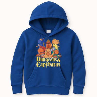 Dungeons & Capybaras Funny Capybara Lover Kids Hoodie