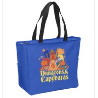 Dungeons & Capybaras Funny Capybara Lover Zip Tote Bag