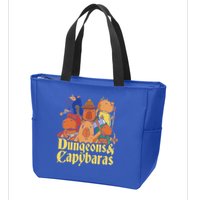 Dungeons & Capybaras Funny Capybara Lover Zip Tote Bag