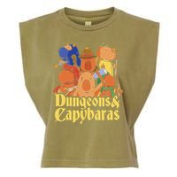 Dungeons & Capybaras Funny Capybara Lover Garment-Dyed Women's Muscle Tee