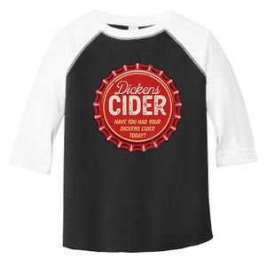 Dickens Cider Fun Bottle Top Pun Design Cheeky Innuendo Toddler Fine Jersey T-Shirt