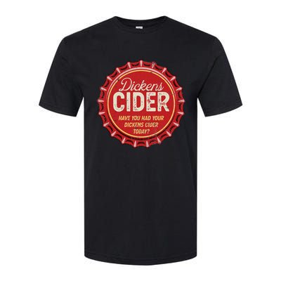 Dickens Cider Fun Bottle Top Pun Design Cheeky Innuendo Softstyle CVC T-Shirt