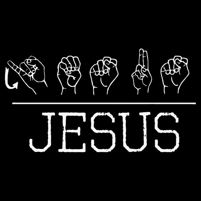 Deaf Christian Faith Name Of Jesus ASL Sign Language 7-Panel Snapback Hat