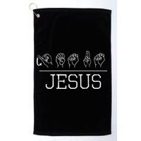 Deaf Christian Faith Name Of Jesus ASL Sign Language Golf Towel
