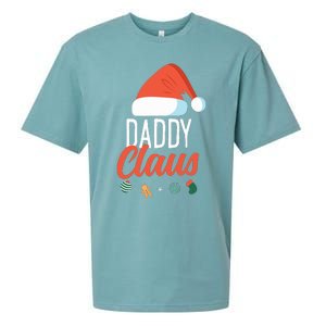 Daddy Claus Funny Family Christmas Couples Dad Santa Sueded Cloud Jersey T-Shirt