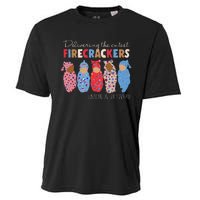 Delivering Cutest Firecrackers Funny L&D Nurse 4th Of Cooling Performance Crew T-Shirt