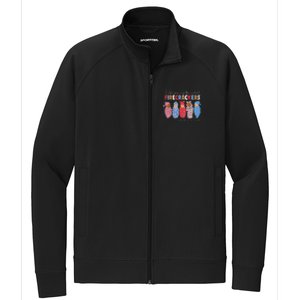 Delivering Cutest Firecrackers Funny L&D Nurse 4th Of Stretch Full-Zip Cadet Jacket