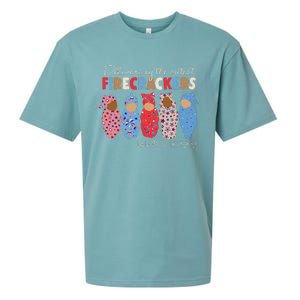 Delivering Cutest Firecrackers Funny L&D Nurse 4th Of Sueded Cloud Jersey T-Shirt