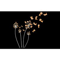 Dandelion Corgi Flower Cute Dog Lovers Bumper Sticker