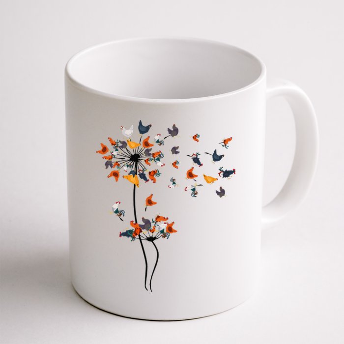 Dandelion Chicken Flower Floral Chicken Tree Lover Coffee Mug