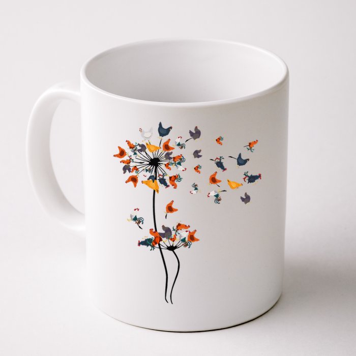 Dandelion Chicken Flower Floral Chicken Tree Lover Coffee Mug