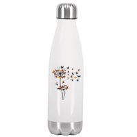 Dandelion Chicken Flower Floral Chicken Tree Lover Stainless Steel Insulated Water Bottle