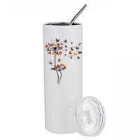 Dandelion Chicken Flower Floral Chicken Tree Lover Stainless Steel Tumbler