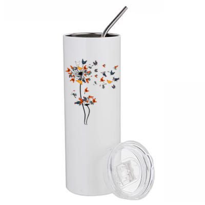 Dandelion Chicken Flower Floral Chicken Tree Lover Stainless Steel Tumbler