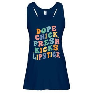 Dope Chick Fresh Kicks Lipstick Funny Ladies Essential Flowy Tank