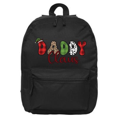 Daddy Claus Funny Christmas Holiday Family Matching 16 in Basic Backpack