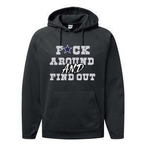 Dallas Football Fuck Around And Find Out Trending Design Performance Fleece Hoodie