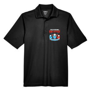 Delivering Cutest Firecrackers Funny L&D Nurse 4th of July Men's Origin Performance Pique Polo