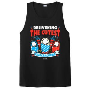 Delivering Cutest Firecrackers Funny L&D Nurse 4th of July PosiCharge Competitor Tank