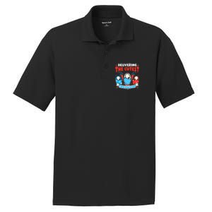 Delivering Cutest Firecrackers Funny L&D Nurse 4th of July PosiCharge RacerMesh Polo