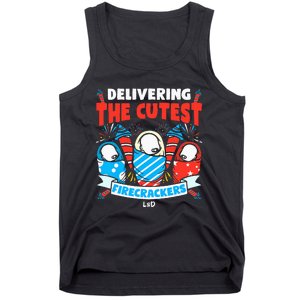 Delivering Cutest Firecrackers Funny L&D Nurse 4th of July Tank Top