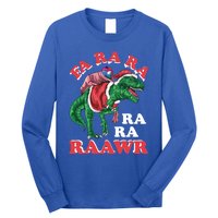 Dinosaur Christmas Fa Ra Rawr T Rex Santa Claus Gift Long Sleeve Shirt