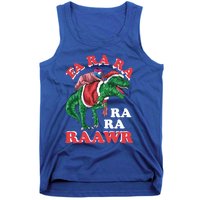 Dinosaur Christmas Fa Ra Rawr T Rex Santa Claus Gift Tank Top