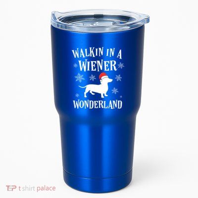 Dachshund Christmas Funny Doxie Wiener Wonderland Holiday Gift Tumbler