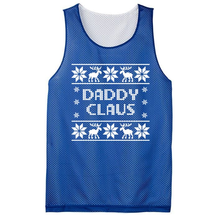 Daddy Claus Funny Christmas Ugly Style Father Dad Gift Mesh Reversible Basketball Jersey Tank