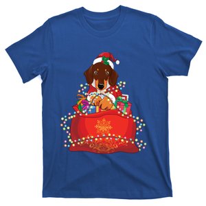 Dachshund Christmas Funny Gift Weiner Dog Lovers Xmas Gift Gift T-Shirt