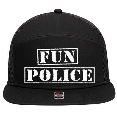 Dance Chaperone Fun Police Funny 7 Panel Mesh Trucker Snapback Hat