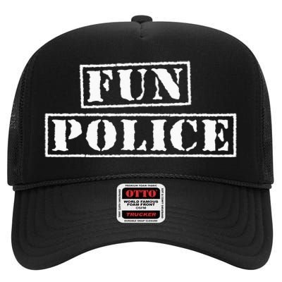 Dance Chaperone Fun Police Funny High Crown Mesh Back Trucker Hat