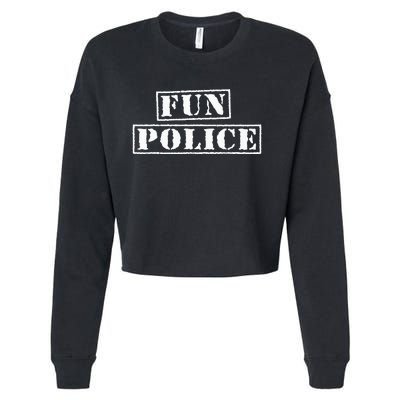 Dance Chaperone Fun Police Funny Cropped Pullover Crew