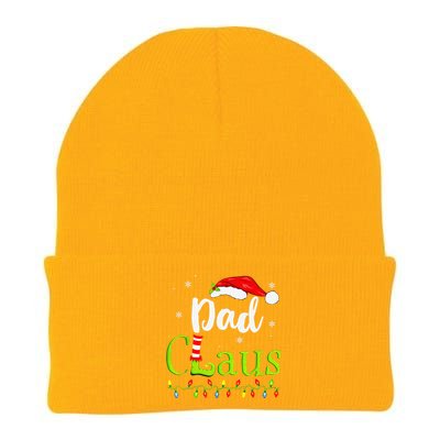 Dad Claus Family Santa Christmas Idea Matching Xmas Knit Cap Winter Beanie