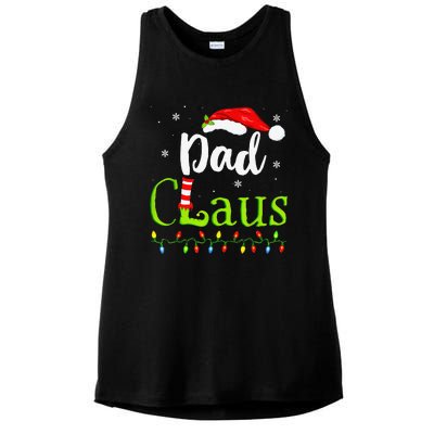 Dad Claus Family Santa Christmas Idea Matching Xmas Ladies PosiCharge Tri-Blend Wicking Tank