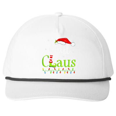 Dad Claus Family Santa Christmas Idea Matching Xmas Snapback Five-Panel Rope Hat