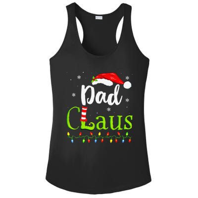 Dad Claus Family Santa Christmas Idea Matching Xmas Ladies PosiCharge Competitor Racerback Tank