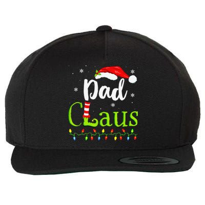 Dad Claus Family Santa Christmas Idea Matching Xmas Wool Snapback Cap