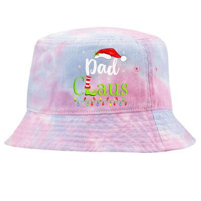 Dad Claus Family Santa Christmas Idea Matching Xmas Tie-Dyed Bucket Hat