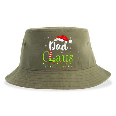 Dad Claus Family Santa Christmas Idea Matching Xmas Sustainable Bucket Hat