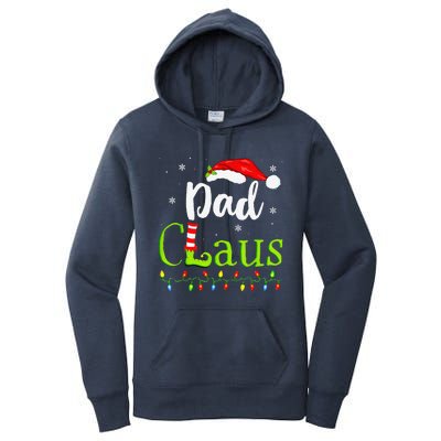 Dad Claus Family Santa Christmas Idea Matching Xmas Women's Pullover Hoodie