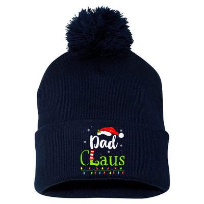 Dad Claus Family Santa Christmas Idea Matching Xmas Pom Pom 12in Knit Beanie