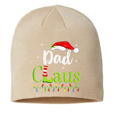 Dad Claus Family Santa Christmas Idea Matching Xmas Sustainable Beanie